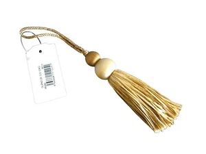 Wemyss Houles Ioko Schlüssel Quaste Luxus Nähen Borte Kissenborte - Creme Braun - Bild 1 von 4