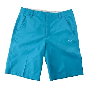 Puma aquablau CCell Polyester Elasthan Golfshorts Herren Größe 34X11 - Bild 1 von 3