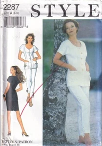 1990s Style Sewing Pattern 2287 Misses Fitted Panelled Top Skirt Pants Size 8-18 - Picture 1 of 2