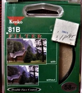 58mm 81 B double coated. Original Kenko Optical Glass Filter. NEW ! - Picture 1 of 1