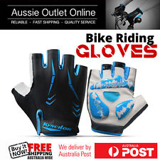  Unisex Cycling Biking Gloves with Gel Padding - Aussie Outlet Online - BLUE