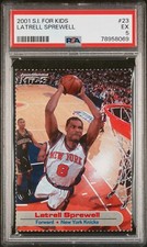 2001 Sports Illustrated S.I. for Kids Latrell Sprewell #23 PSA 5 EX