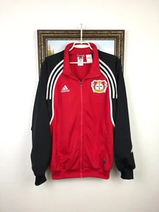 Vintage 90's Adidas Bayer 04 Leverkusen Football Jacket Soccer Track Zip Size M - Picture 1 of 23