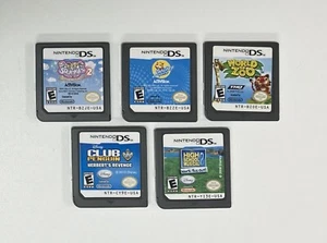 Lot of 5 Nintendo DS Games Squinkies 2, Zhu Zhu Pets, Club Penguin, World of zoo - Picture 1 of 7