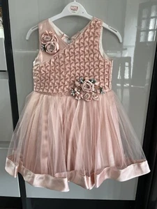 wedding party dress girl bridesmaid flower detail 2-3 years 3-4 SEE DESCRIPTION - Picture 1 of 19