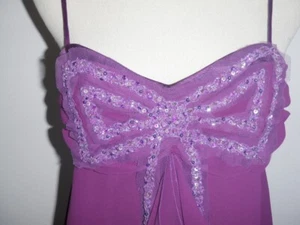 BEAUTIFUL LIPSY LONDON PURPLE BEADED BABYDOLL DRESS SIZE M/L - Bild 1 von 6