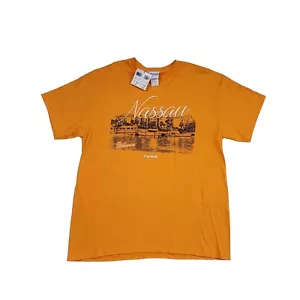 VTG Carnival Cruise Nassau Bahamas T-Shirt Large Tourism Graphic Fast Shipping - Picture 1 of 9