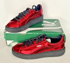 Scarpe sneaker PUMA platform rosso metallizzato 362339-05 donna 9,5 - Foto 1 di 6