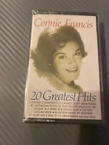 Connie Francis, 20 Greatest Hits, Brand New And Sealed Cassette Tape, Free Post - Picture 1 of 3