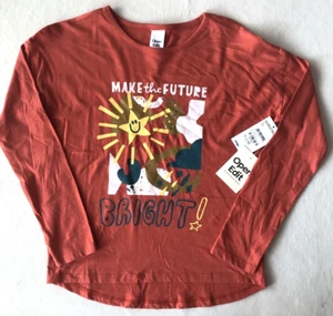 Open Edit Kids Make the Future Bright Graphic T-Shirt in Red Paprika Size 8 - Picture 1 of 4