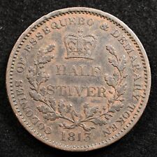 Demerara And Essequibo, Guyana, British 1/2 Stiver 1813, Coin, Inv#F258