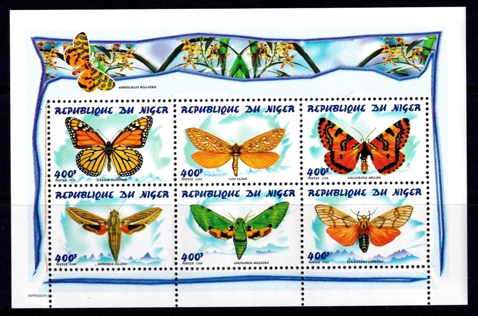 Niger 1998 Butterflies Mint MNH Miniature Sheet SC 980 - Image 1 of 1