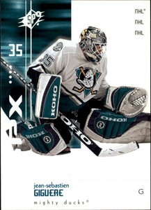2002-03 SPx Anaheim Ducks Hockey Card #2 Jean-Sebastien Giguere