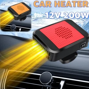 Portable Car Heater,Automobile Windscreen Fan 12V 200W 2 in 1 Fast Heating &Cool - Picture 1 of 17