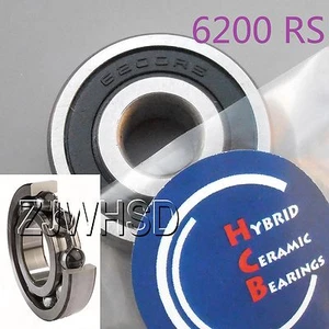 Rodamiento de bolas de cerámica híbrido 6200 2RS Si3N4 sellado 10 x 30 x 9 mm - Imagen 1 de 1