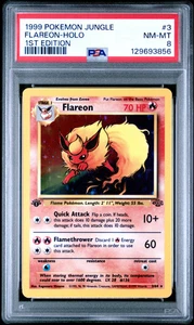 1999 Pokemon Jungle 1st Edition Flareon-Holo 8 PSA #3 - Bild 1 von 2