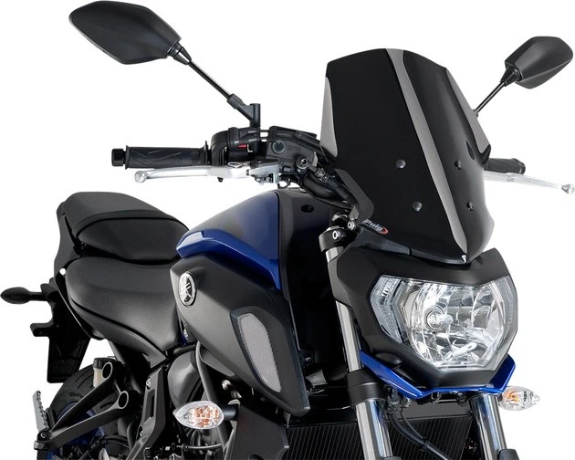 Parabrisas Puig Naked Touring negro #9667N se adapta a Yamaha MT-07 2018-2020 Foto 1 de 1