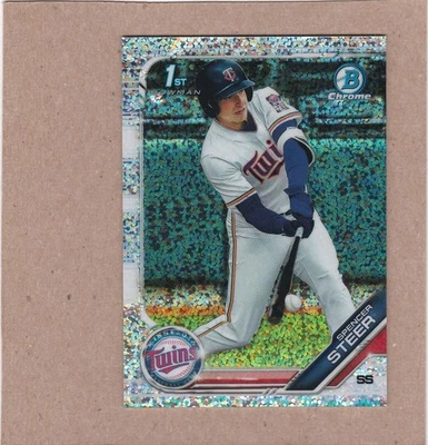 2019 Bowman Draft - Chrome Spencer Steer #BDC-153 Sparkle Refractor Rookie RC - Image 1 of 2