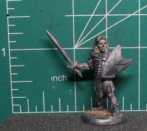 Ral Partha - TSR - PALADIN FIGHTER - Miniatura in metallo scala 25 mm - fuori produzione - Foto 1 di 5