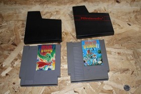 AUTHENTIC NINTENDO NES DRAGON WARRIOR 1 AND 2 GAMES TESTED FREE SHIPPING
