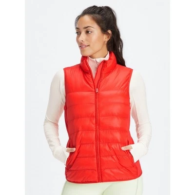 Chaleco acolchado Fabletics Elliot para mujer mediano empaquetable cremallera completa eléctrico cereza nuevo con etiquetas Foto 1 de 4