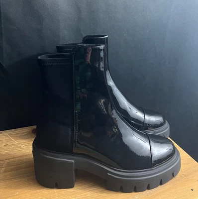 Botines Stuart Weitzman para mujer Soho 70 mm charol negro talla EE. UU. 7B/37,5 NUEVOS SIN CAJA Foto 1 de 4