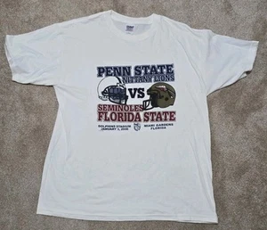 Penn State Nitrany Lions vs Florida State Seminoles 2006 Orange Bowl T Shirt XL - Picture 1 of 6