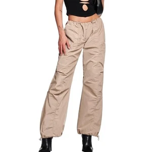 I.AM.GIA Größe Medium M hellbraun Hester Pull-On elastischer Bund niedriger Bund Fallschirmhose - Bild 1 von 11