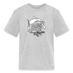 Catfish & Carp Black and White Logo Kid's T-Shirt - Picture 1 of 16