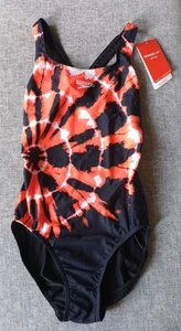 Speedo Girls School Colour Red Swimsuit Leaderback AUS Girls Size 16 BNWT - Picture 1 of 9