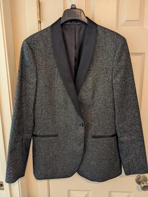 Abrigo deportivo para hombre J. Ferrar JF carbón brillante 44R calce ajustado - sin etiquetas Foto 1 de 4