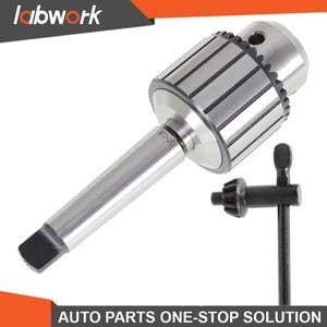 Labwork Heavy Duty Drill Press Chuck 3/4" JT3 Taper With Chuck Key 3MT Shank - Picture 1 of 13