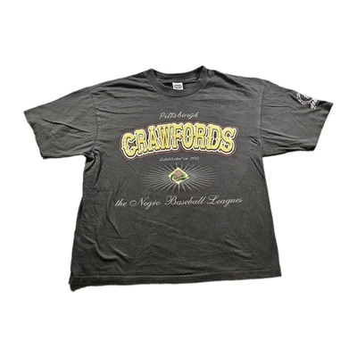 Vintage Pittsburgh Crawfords Negro League Baseball Double-sided T-shirt Size XL - Image 1 of 4