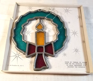 Vintage Bleiglaskranz im Originalkarton von 1964 - Bild 1 von 6