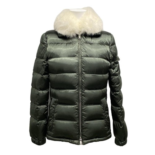 Piumino donna originale PRADA 28B061 nylon kaki piumino