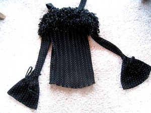 Vintage Kaelyn Max Fairy Grunge Whimsigoth Top Damen M Crinkle Rüschen - Bild 1 von 5