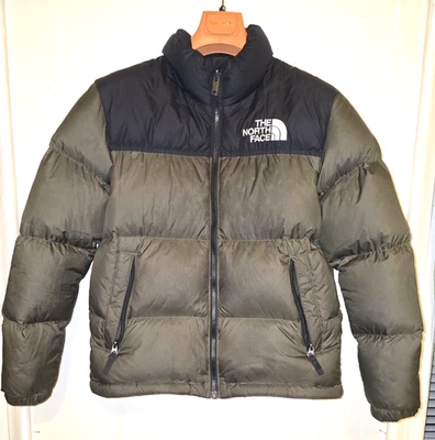 The North Face 1996 Retro Nuptse 700 Puffer Jacket, Boys Large 14/16, Black/Gray - Image 1 of 4