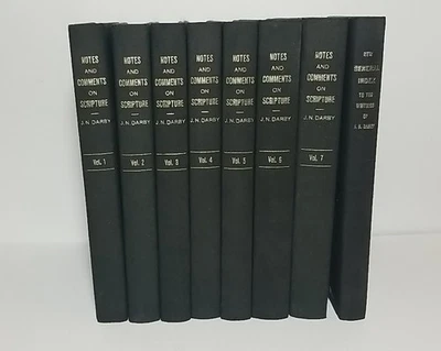 Notes and Commentaries on Scripture J.N. Darby 7 Vol Set w/Index Hardcover 1971 Foto 1 de 4