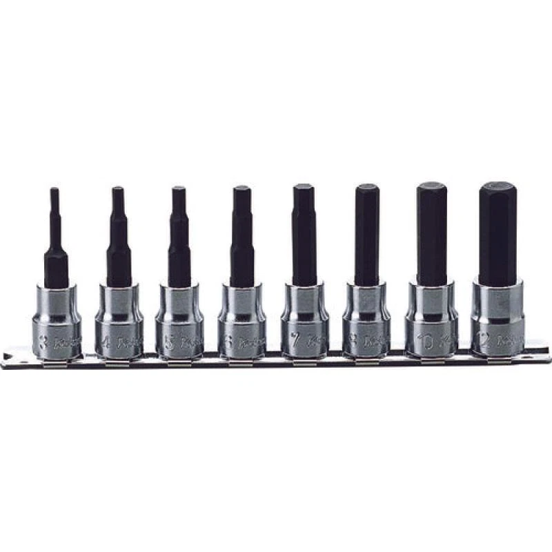 Koken RS3010M/8-L38 3/8 Sq. Dr. Bit Socket set 3mm-12mm Hex Length 38mm 8 pieces - Image 1 of 1