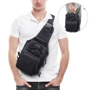 Zaino uomo tattico a tracolla militare MOLLE tracolla petto tracolla - Foto 1 di 11