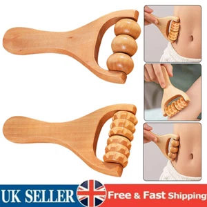 Point Massager Body Massage Tool Muscle Roller Sticks Wooden Massage Roller New - Picture 1 of 20
