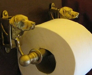 CHESAPEAKE BAY RETRIEVER, Bronze Toilet Paper Holder OR Paper Towel Holder! - Picture 1 of 5