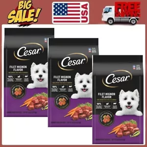 3 Pack Cesar Filet Mignon And Spring Vegetables Dry Dog Food, 5 Lb Bag - Picture 1 of 11