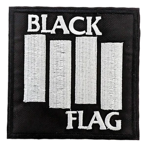 Black Flag Aufnäher, Black Flag Bügelbild Band Aufnäher, Punk Rock - Bild 1 von 1