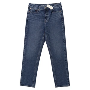 AE American Eagle Super High Rise Straight Leg Jeans Womens 8 Stretch Denim NWT - Picture 1 of 11