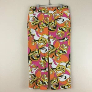 Lilly Pulitzer Women's Butterfly Print Kristen Palm Beach Fit Ankle Pants Size 4 - Picture 1 of 10