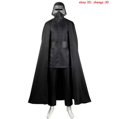 Star Wars Kylo Ren Cosplay Halloween Costume Outfit Jedi Knight Suit Party Dress - Image 1 of 4