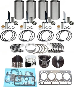 V1100 Engine 4 Cylinders Overhaul Rebuild Kit for Kubota W/Valves Rod bearing - Picture 1 of 4