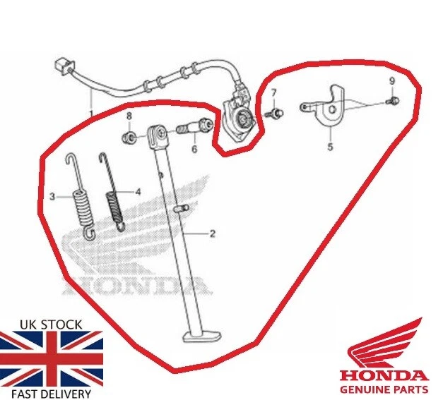 Honda Crf250l Side Stand Sidestand Spring Guard Bolts Silver 2012 - 2020