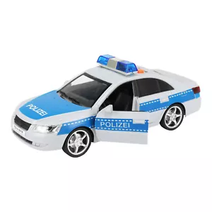 Spielzeug Polizeiauto Polizei Modellfahrzeug mit Friktionsmotor, Licht und Ton - Bild 1 von 6